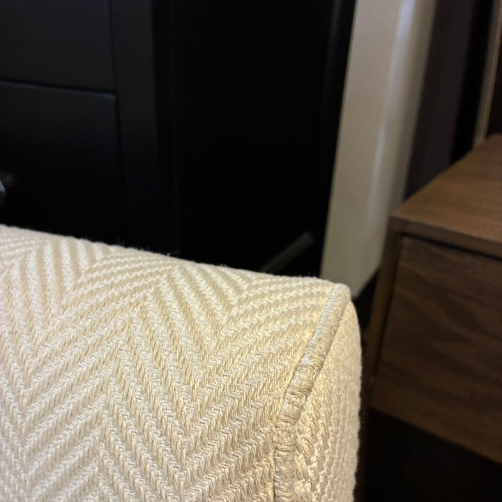Herringbone Upholstered Accent Chair
