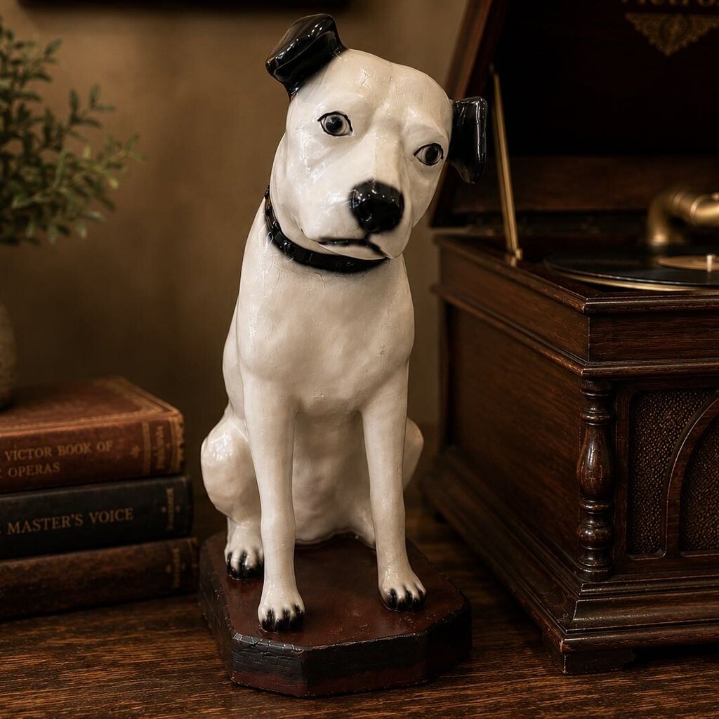 Vintage Nipper "His Master's Voice" Plaster Statue