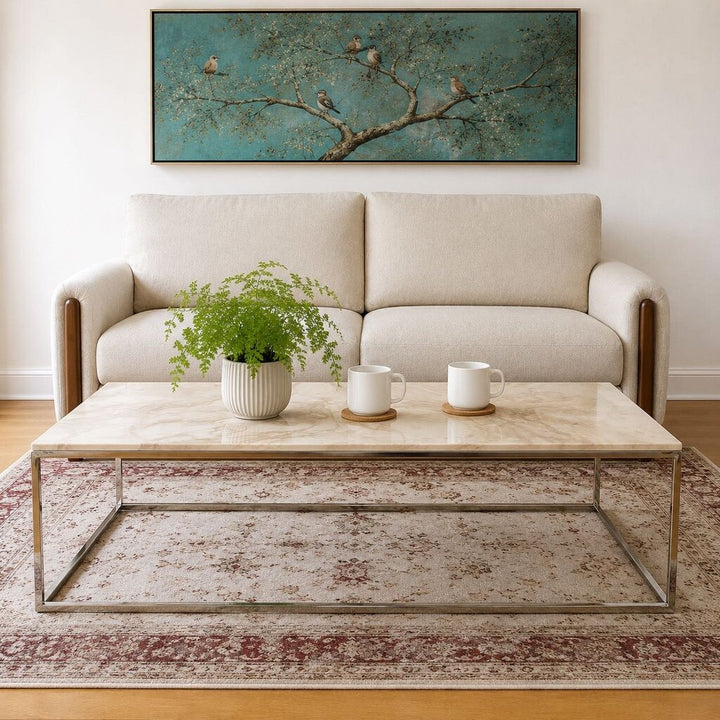 Kube Collection Marble Cocktail Table