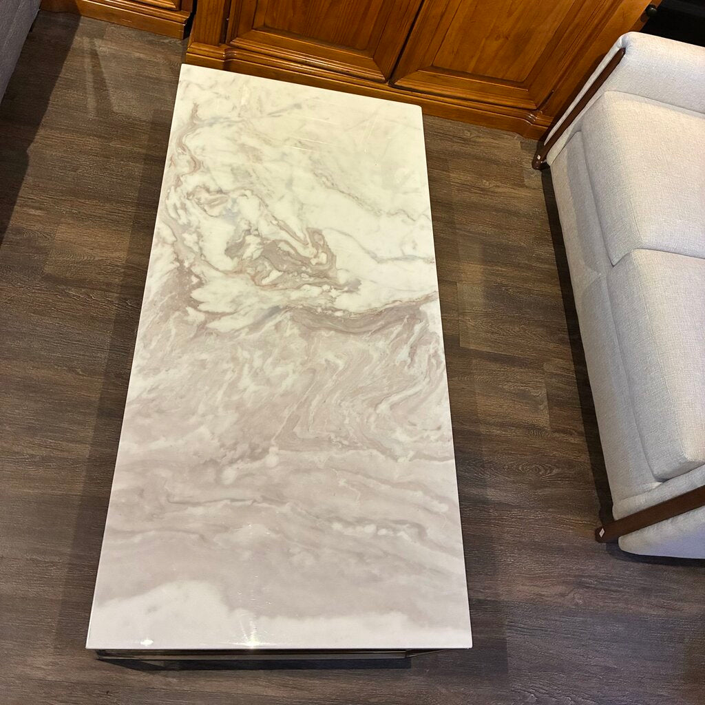 Kube Collection Marble Cocktail Table
