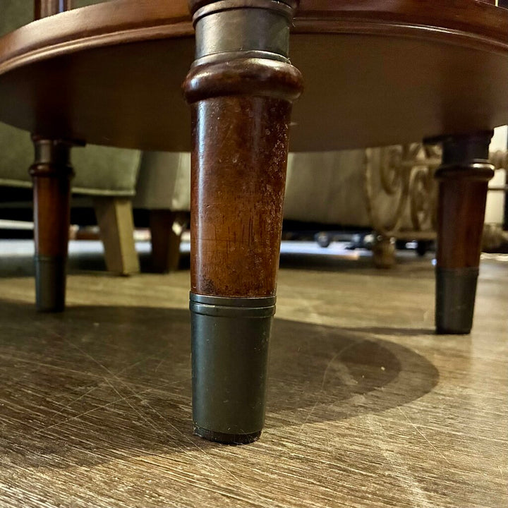 Round Accent Table w/ Granite Inlay