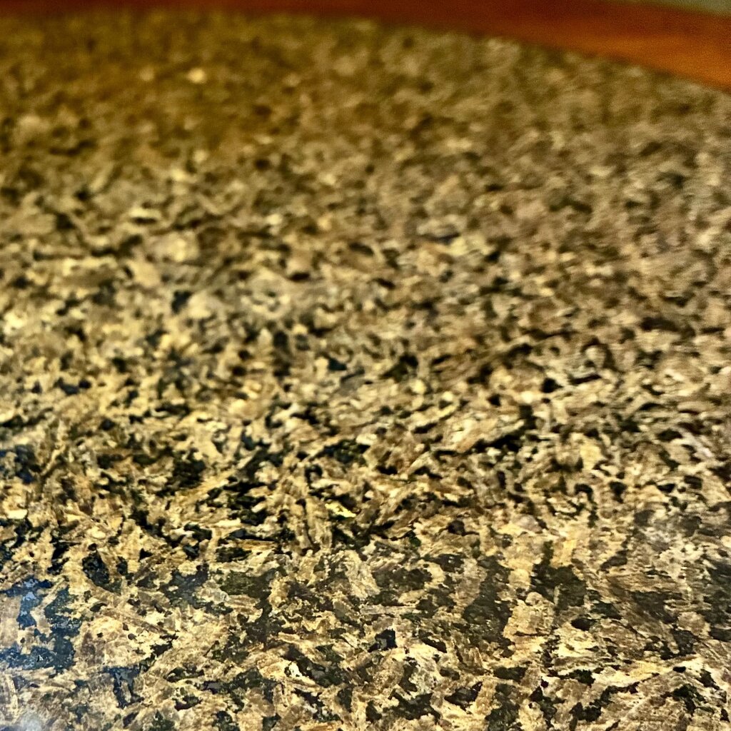 Round Accent Table w/ Granite Inlay