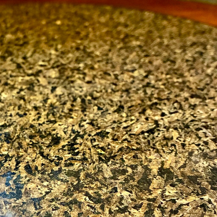 Round Accent Table w/ Granite Inlay
