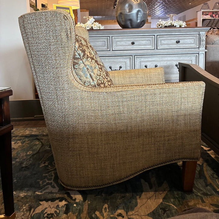 Orig. Price $2,639 - Edinburgh Wingback Chair w/ Cushion