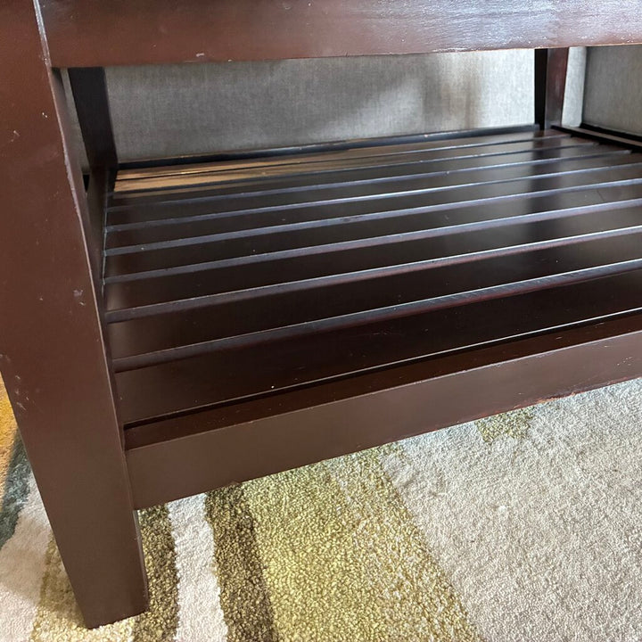 Tufted Leather Ottoman