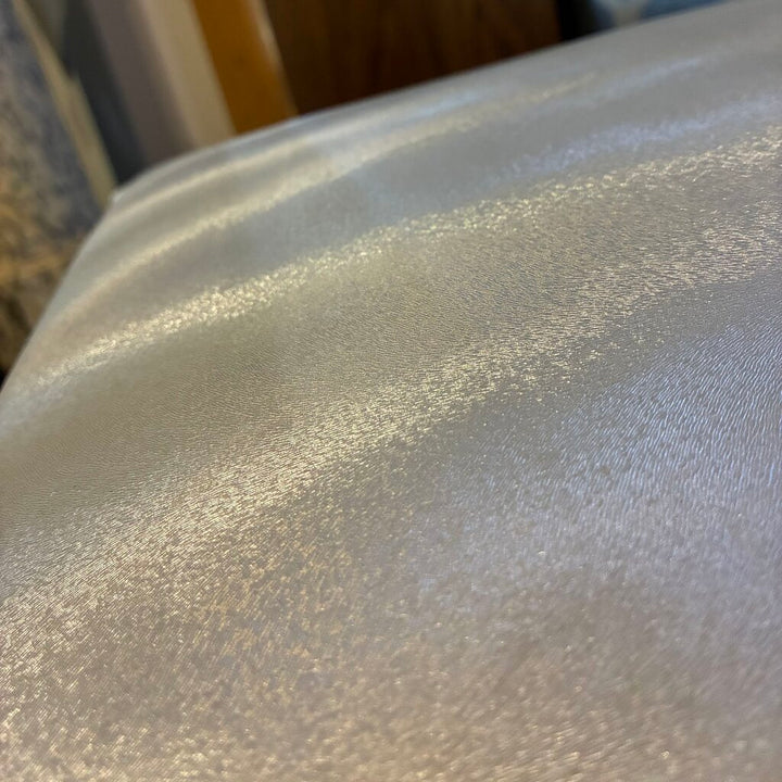 Metallic Upholstered Parsons Chair w/ Rolled Back