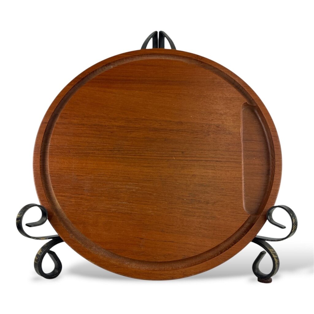 MCM ScanLook Round Teak Cheese Board