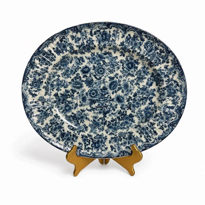 Porcelain Flower Oval Platter