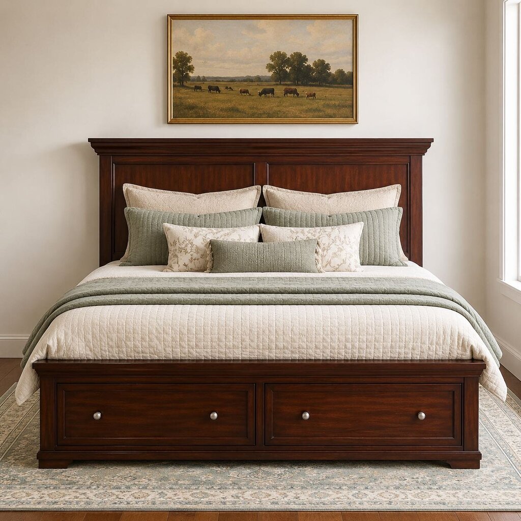 King Bed w/ Storage