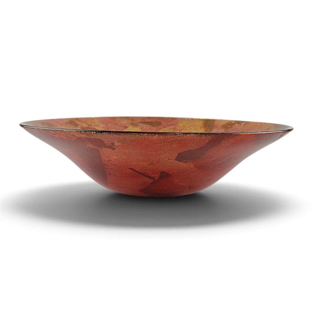 Large Italian Metallic Centerpiece Bowl