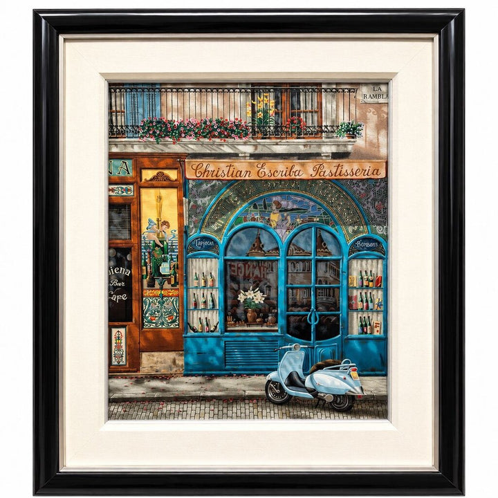 Barcelona Lithograph Print Picture