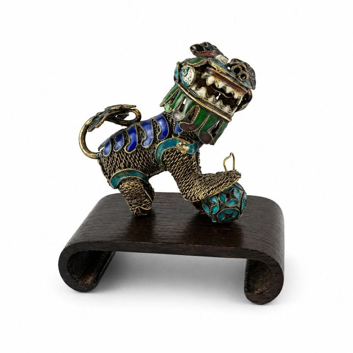 Vintage Miniature Filigree Foo Dog