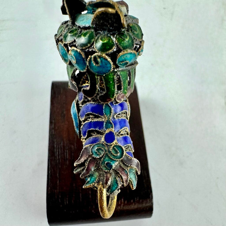 Vintage Miniature Filigree Foo Dog