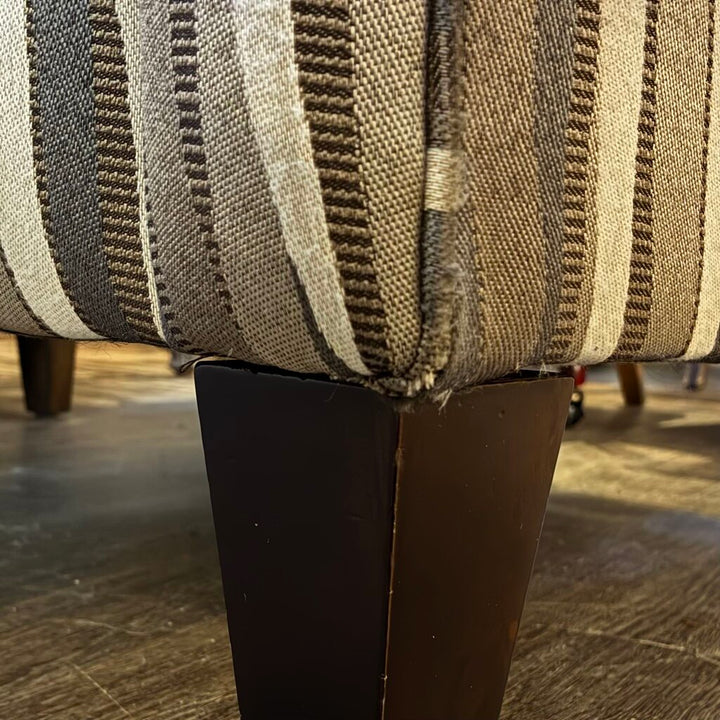 Orig. Price $700 - Wavy Upholstered Wingback Chair w/ Accent Pillow