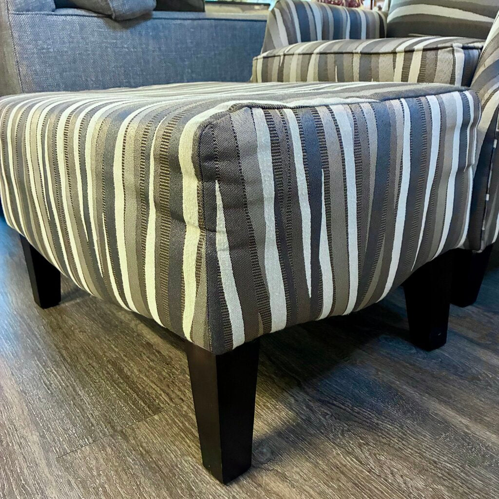 Orig. Price $1,000 - Wavy Upholstered Wingback Chair w/ Accent Pillow