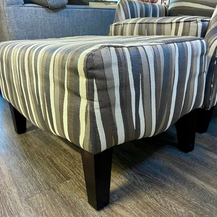 Orig. Price $1,000 - Wavy Upholstered Wingback Chair w/ Accent Pillow