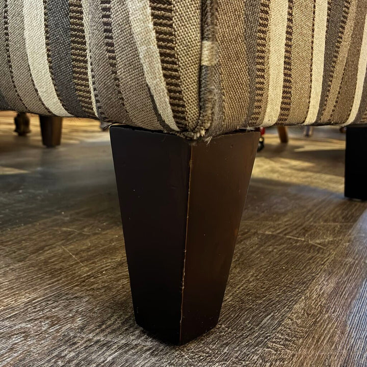 Orig. Price $1,000 - Wavy Upholstered Wingback Chair w/ Accent Pillow