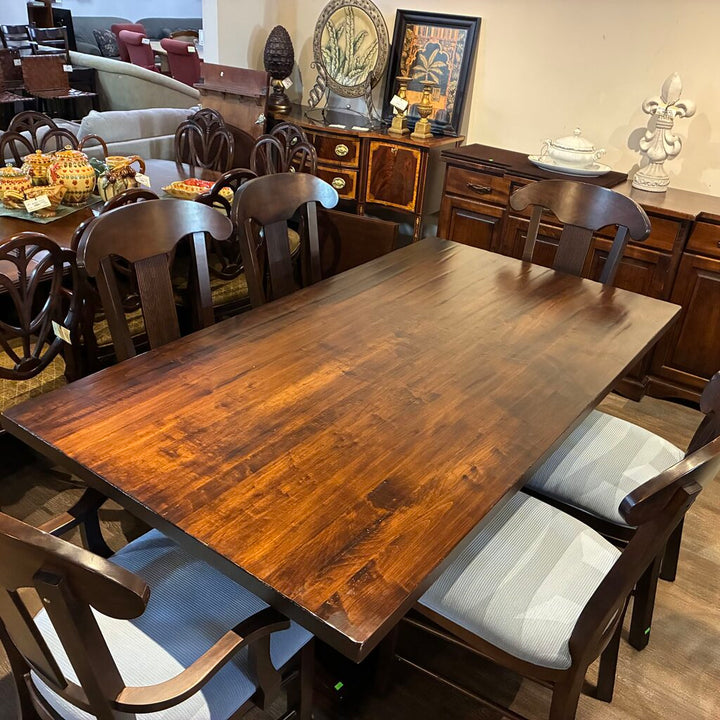 Orig. Price $6,699 - Amish-made Madison Double Pedestal Dining Table