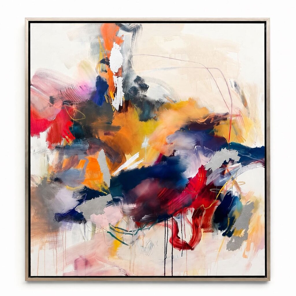 Orig. Price $880 - "Love Again II" Framed Giclee Canvas