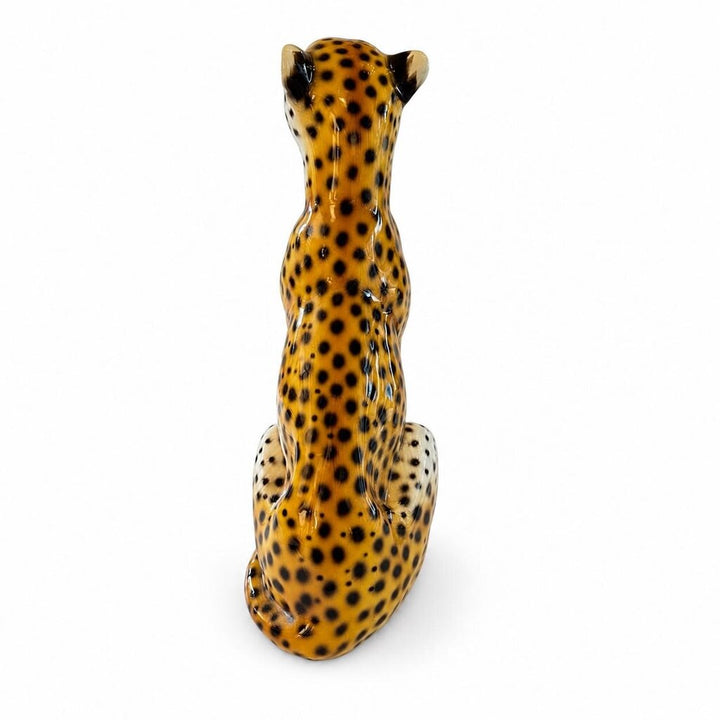 Italian Ceramic Cheetah Sculpture