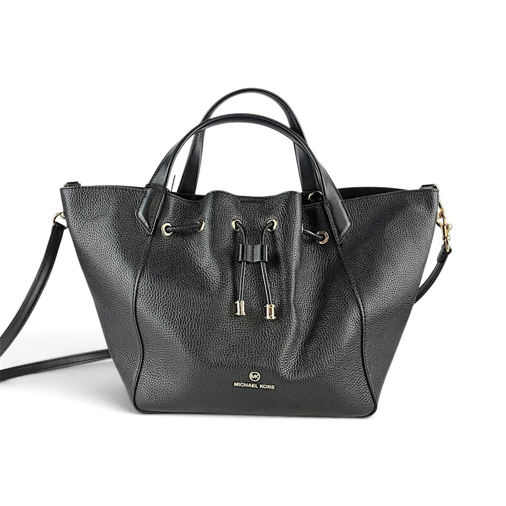 Pebble Leather Bucket Handbag