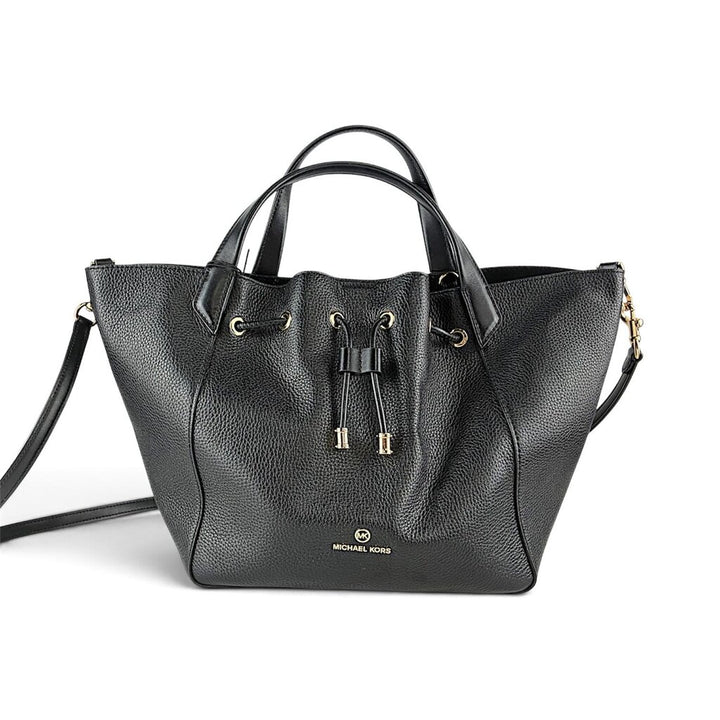 Pebble Leather Bucket Handbag