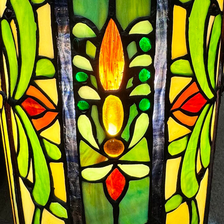 Tiffany Style Floor Pedestal Light