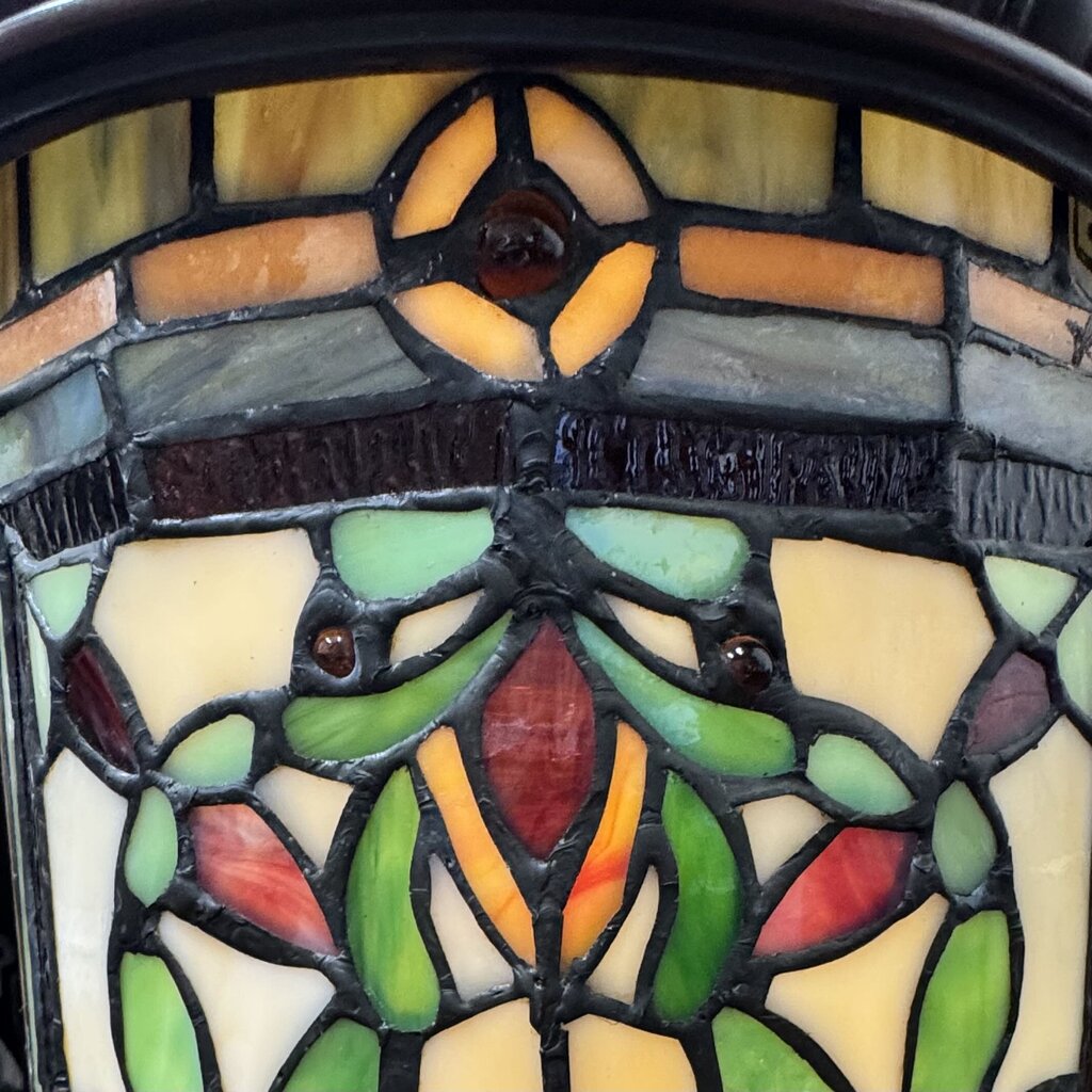 Tiffany Style Floor Pedestal Light