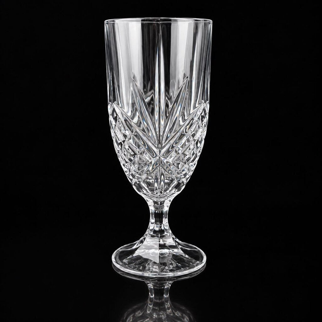 Set of 6 Crystal Water Goblets