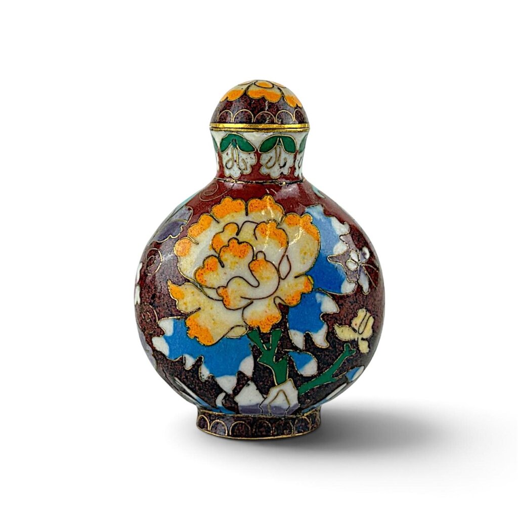 Antique Cloisonne Snuff Bottle