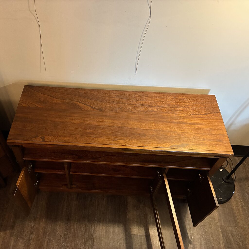 Rustic Wooden Media Console
