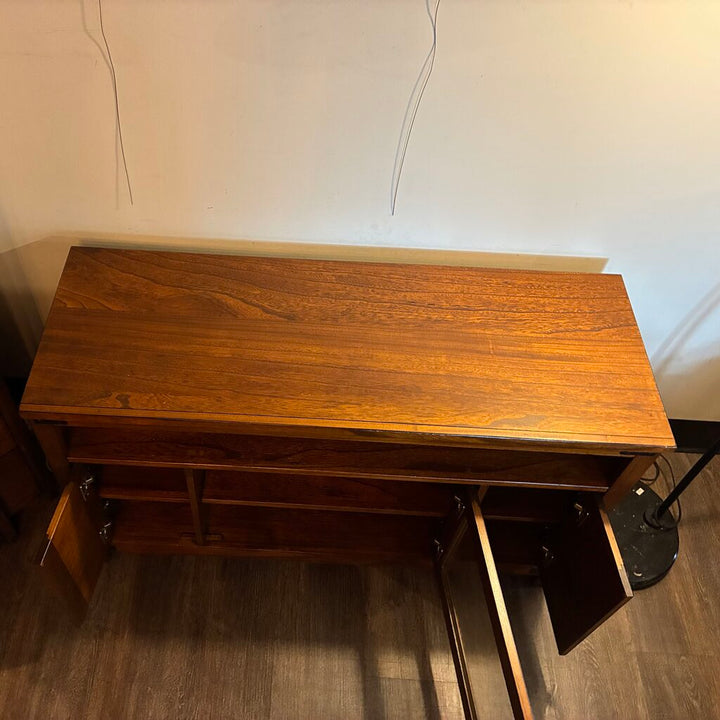 Rustic Wooden Media Console