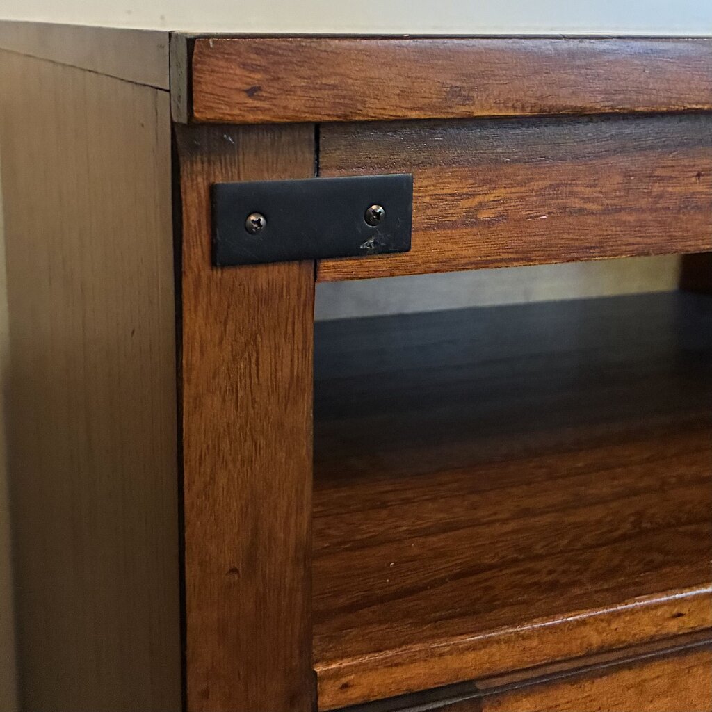 Rustic Wooden Media Console