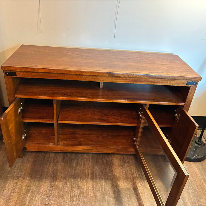 Rustic Wooden Media Console