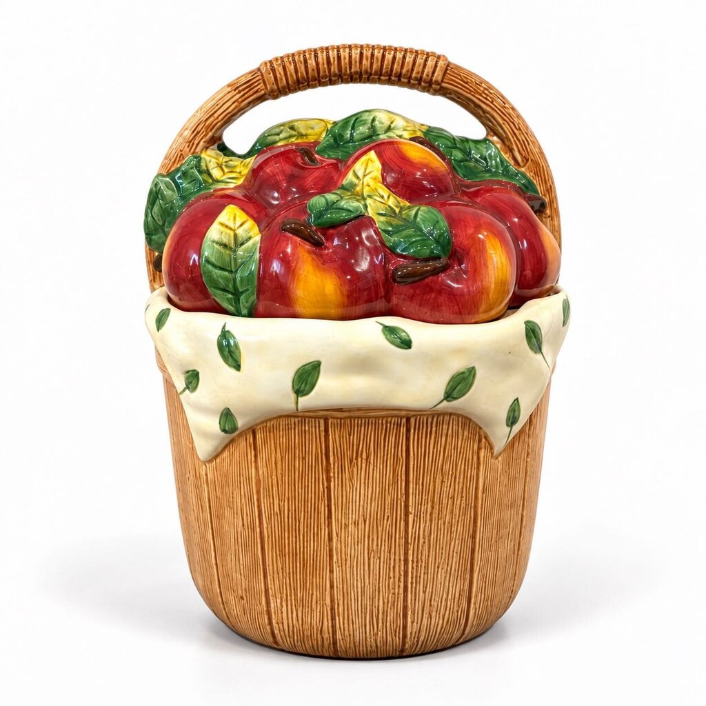 Apple Bushel Cookie Jar