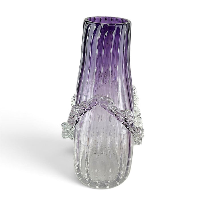 Art Glass Ruffle Vase