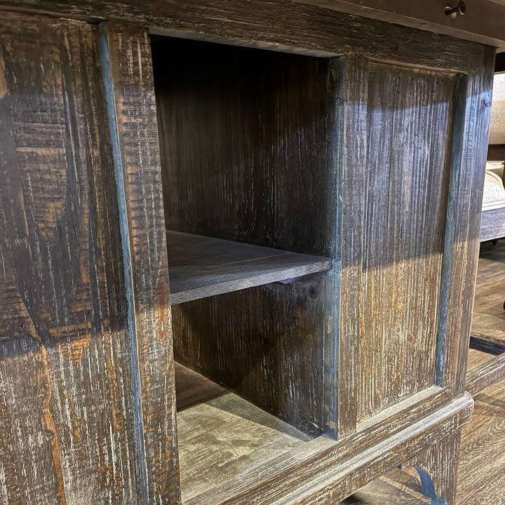 Orig. Price $1,598 - Camry Pub Table with 4 Bar Stools Barnwood
