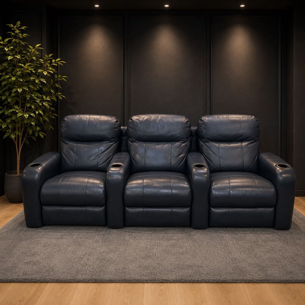 Orig. Price $2,400 - Curved Manual Recline Seating