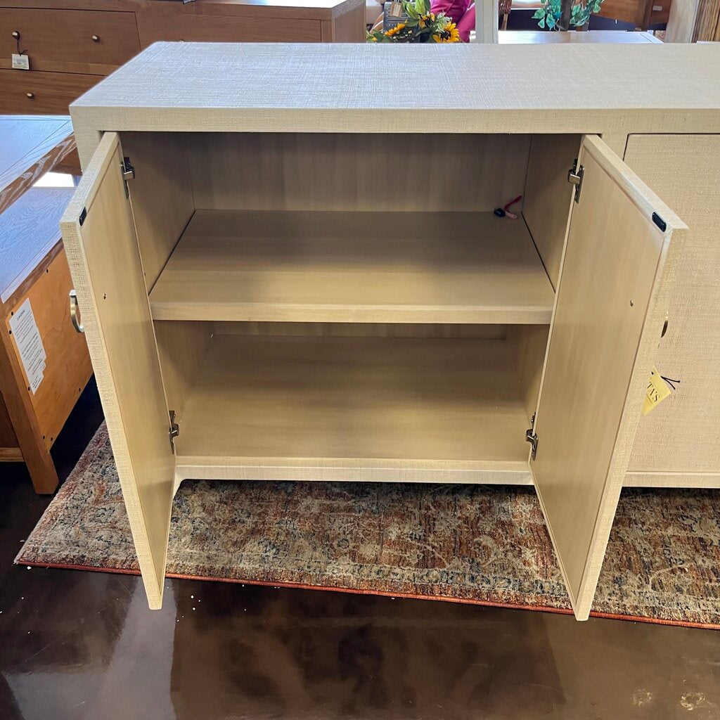 Orig Price $2669 - Bar Harbor 4 Door Raffia Console