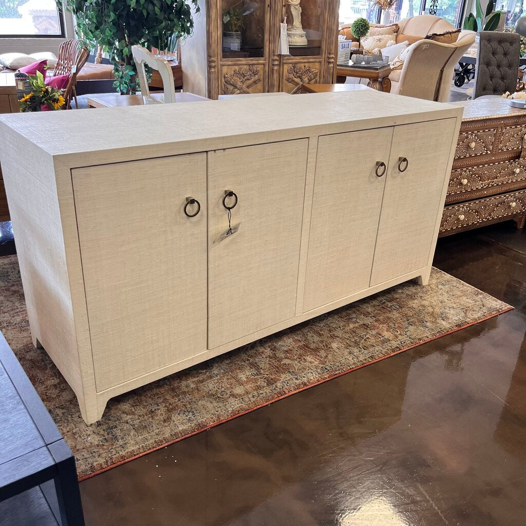 Orig Price $2669 - Bar Harbor 4 Door Raffia Console