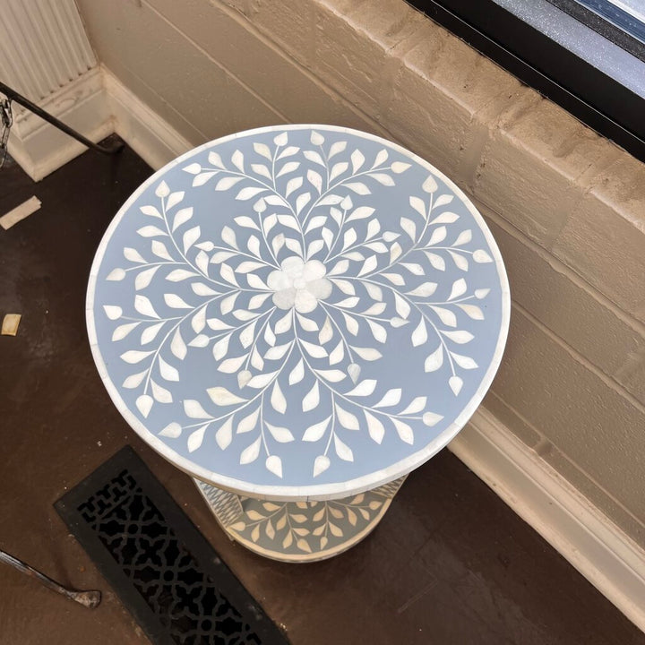 Orig Price $527 - Vivienne Bone Inlay Side Table