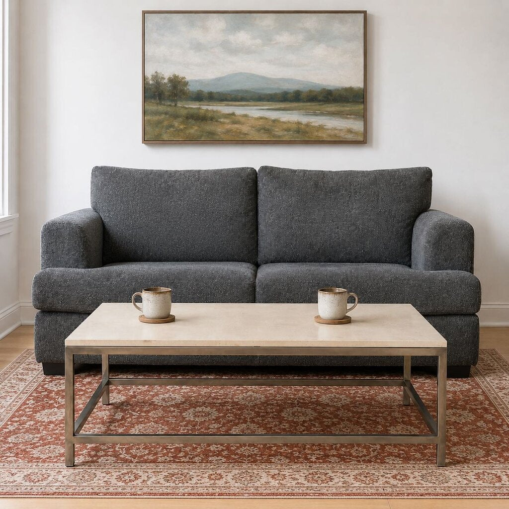 Orig. Price $699 - Era Coffee Table w/ Limestone Top