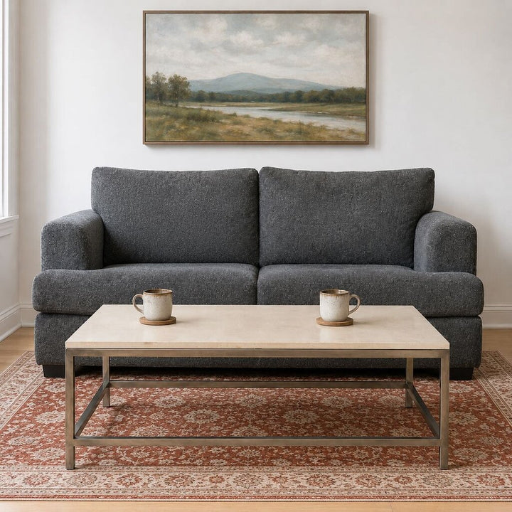 Orig. Price $699 - Era Coffee Table w/ Limestone Top