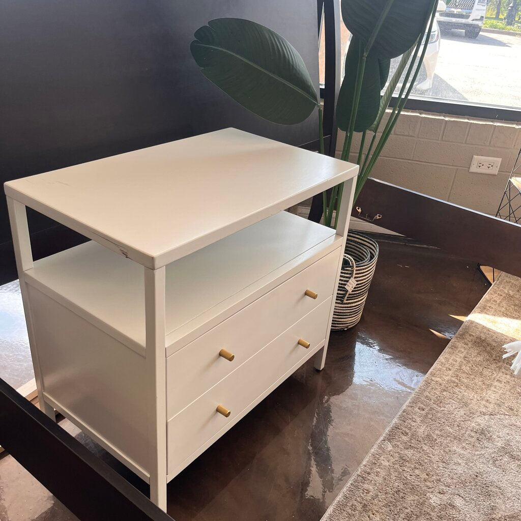 Orig. Price $489 - Lark Two-Drawer Open Nightstand
