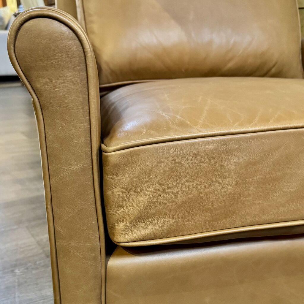 Orig. Price $1200- Tyler Roll Arm Leather Swivel Chair
