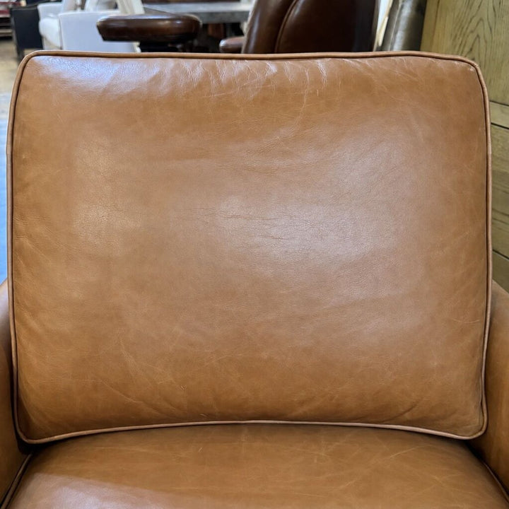 Orig. Price $1200- Tyler Roll Arm Leather Swivel Chair