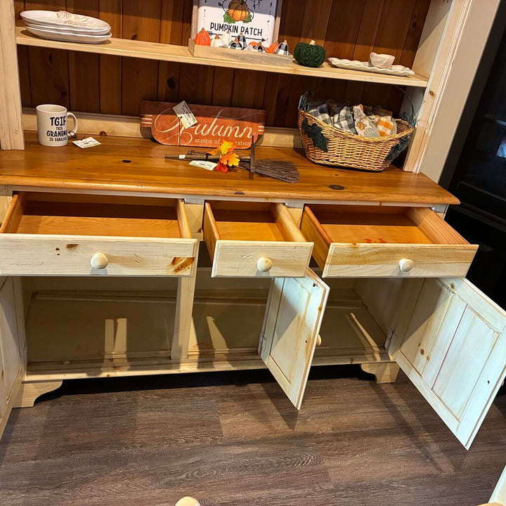Vintage Farmhouse Buffet w/ Hutch