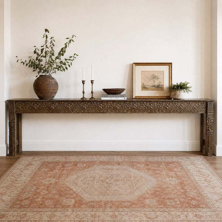 Orig. Price $5,000 - Carved Wood Console Table