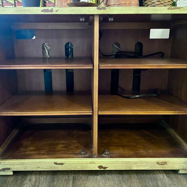 Wood & Glass Media Console