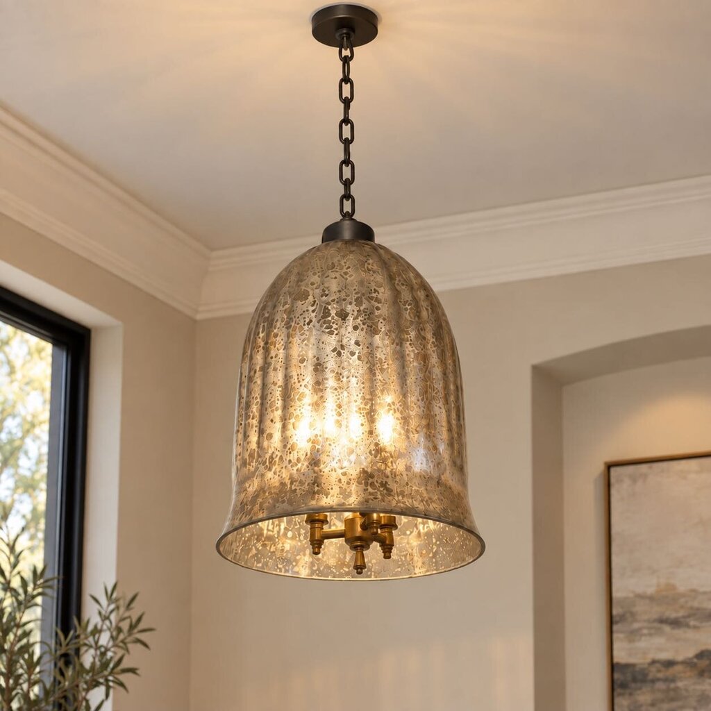 Mercury Glass Pendant Light